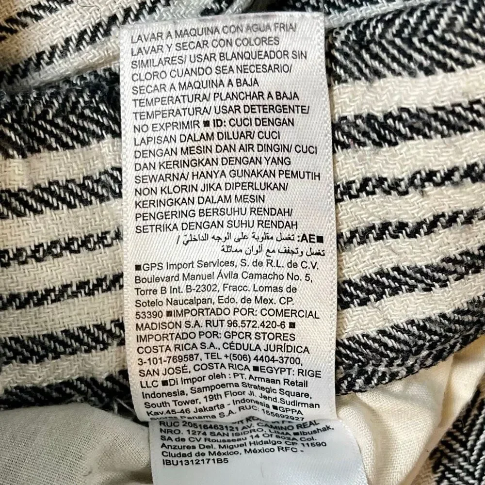 Old Navy High-Waisted Striped Linen-Blend Wide-Leg Pants Small - Picture 8 of 9